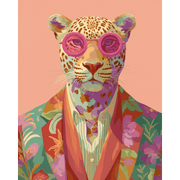 Fashion-Forward Leopard - Paint by Numbers Kit