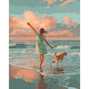 Ocean Breeze & Labrador - Paint by Numbers Kit