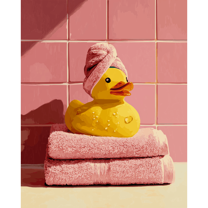 Spa Duck Bliss | Paint by Number - Paint by Numbers Kit