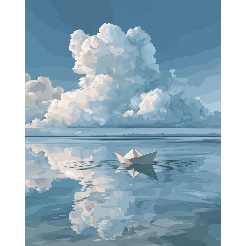 Dreamy Paper Skies - Paint by Numbers Kit
