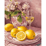 Pink Porcelain Still Life - Paint by Numbers Kit