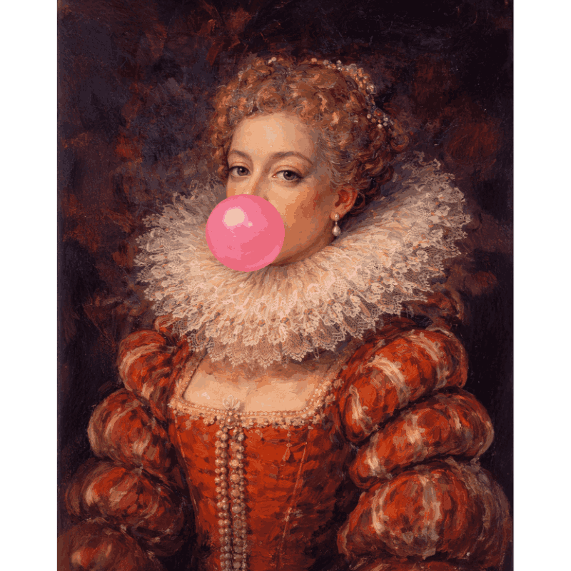 Baroque Charm: Pop Art Collection - Paint by Numbers Kit