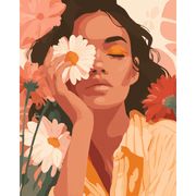 Blooming Woman’s Portrait - Paint by Numbers Kit