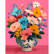 Petals in Bloom: Vibrant Vases - Paint by Numbers Kit