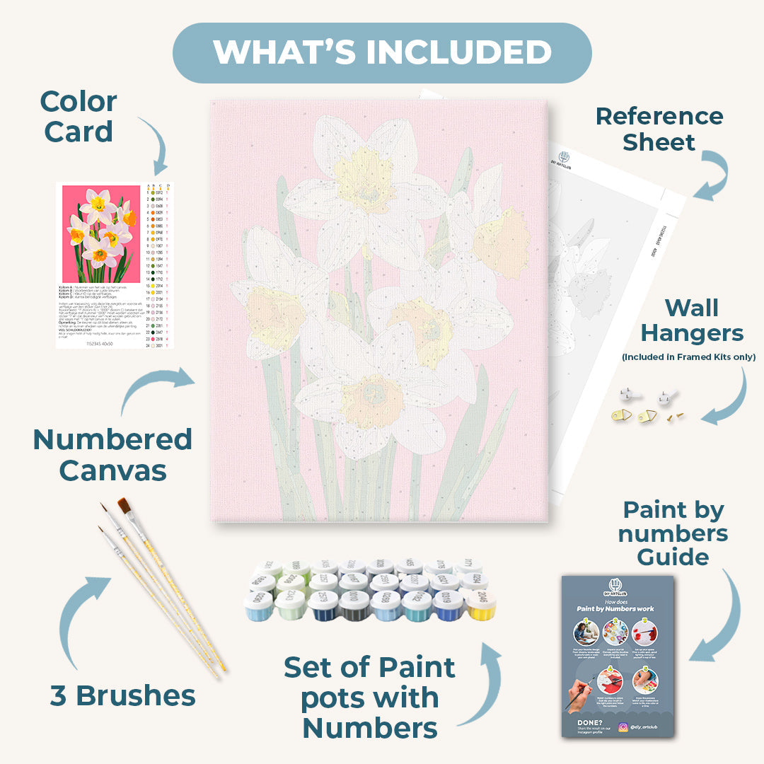 Spring Daffodils in Bloom - Detail 3