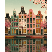 Springtime Amsterdam Charm - Paint by Numbers Kit