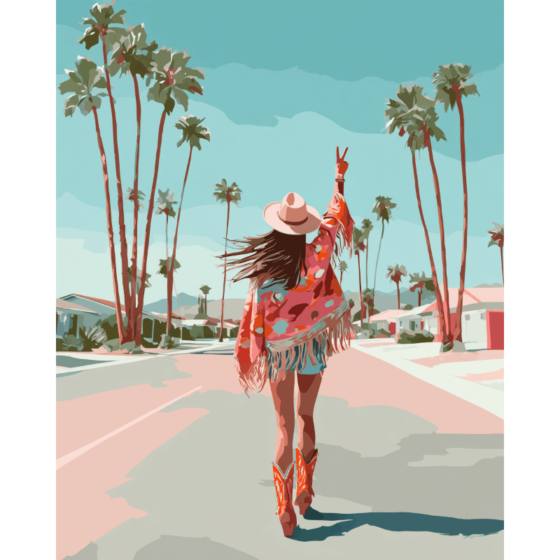 Desert Party Vibes - Paint by Numbers Kit