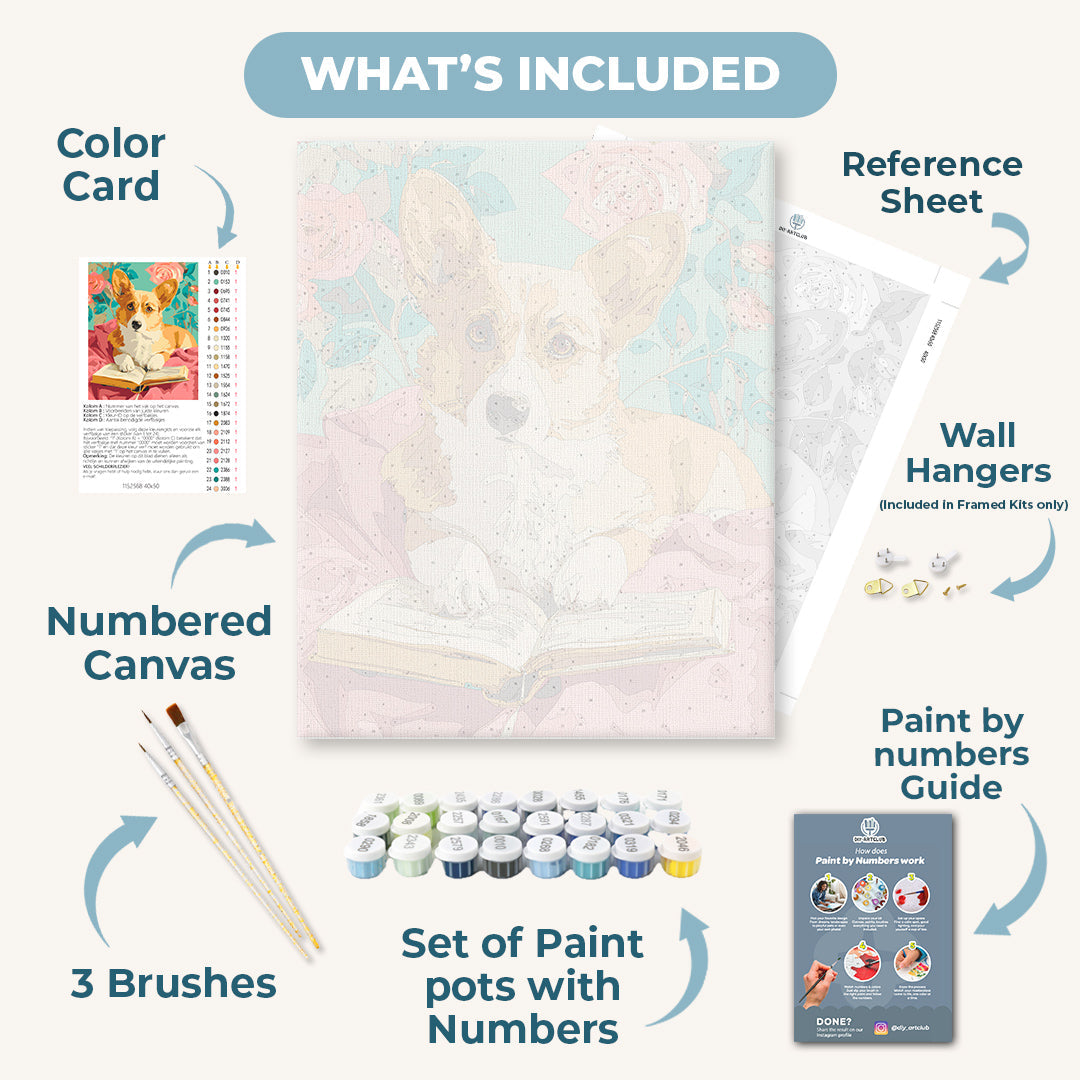 Clever Corgi in Bloom - Detail 3