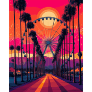 Colorful Festival Path - Paint by Numbers Kit