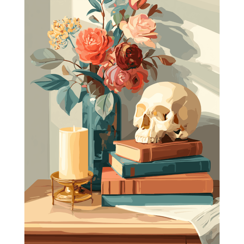 Vanitas Reflections | Paint by Number - Paint by Numbers Kit