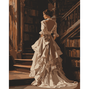 Mysterious Lady in Shadows - Paint by Numbers Kit