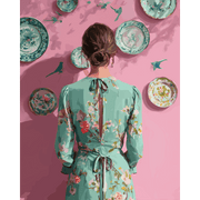 Porcelain Echoes | Paint by Number - Paint by Numbers Kit