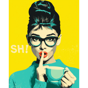 Silent Sip in Style - Paint by Numbers Kit