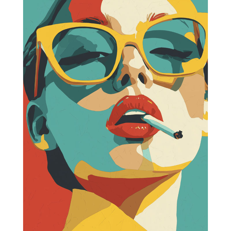 Bold Lipstick & Rebellion - Paint by Numbers Kit