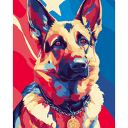 K9 Honor Guard - Paint by Numbers Kit