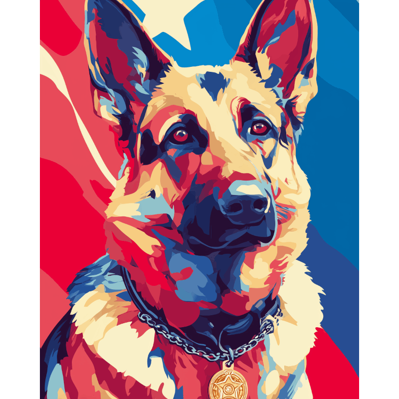 K9 Honor Guard - Paint by Numbers Kit