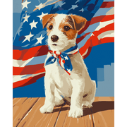 All-American Pup - Paint by Numbers Kit