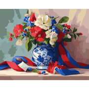 Patriotic Floral Tribute - Paint by Numbers Kit