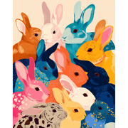 Bunny Bliss Collection - Paint by Numbers Kit