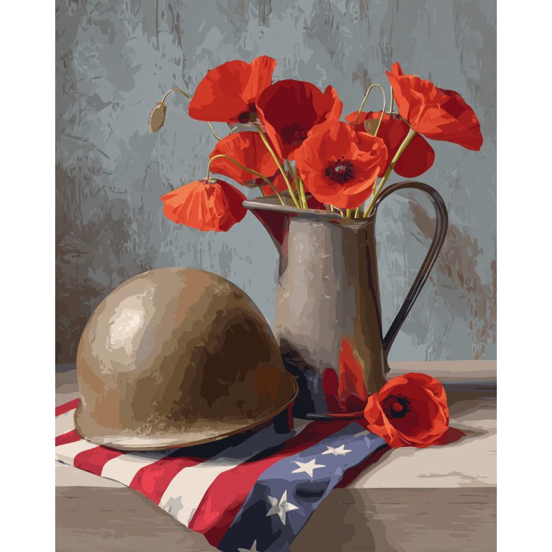 Proud Memorial Tribute - Paint by Numbers Kit