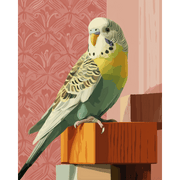 Vibrant Green Parrot - Paint by Numbers Kit