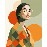 Scandinavian Chic Portrait - Paint by Numbers Kit