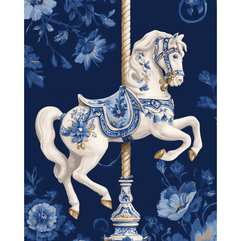 Elegant Carousel Dreams - Paint by Numbers Kit