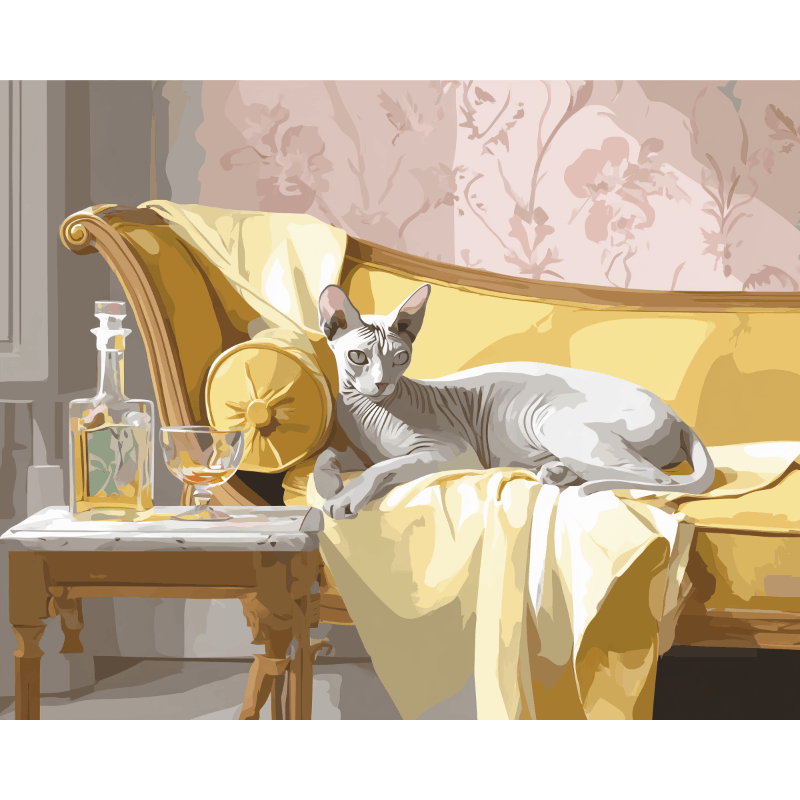 Regal Sphynx | Paint by Number - Paint by Numbers Kit
