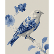 Delicate Canary in Bloom - Paint by Numbers Kit