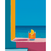 Summer Citrus & Sea Hues | Paint by Number - Paint by Numbers Kit