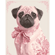Pink Pug in Bloom - Paint by Numbers Kit