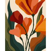 Tulip Shapes in Motion - Paint by Numbers Kit