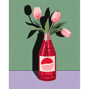 Elegant Tulips in a Glass - Paint by Numbers Kit