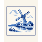 Dutch Windmill Wonder - Paint by Numbers Kit