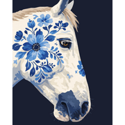 Floral Equine Spirit - Paint by Numbers Kit