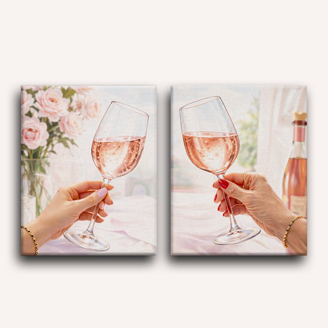 Cheers to Mom & Happiness - Paint by Numbers Kit