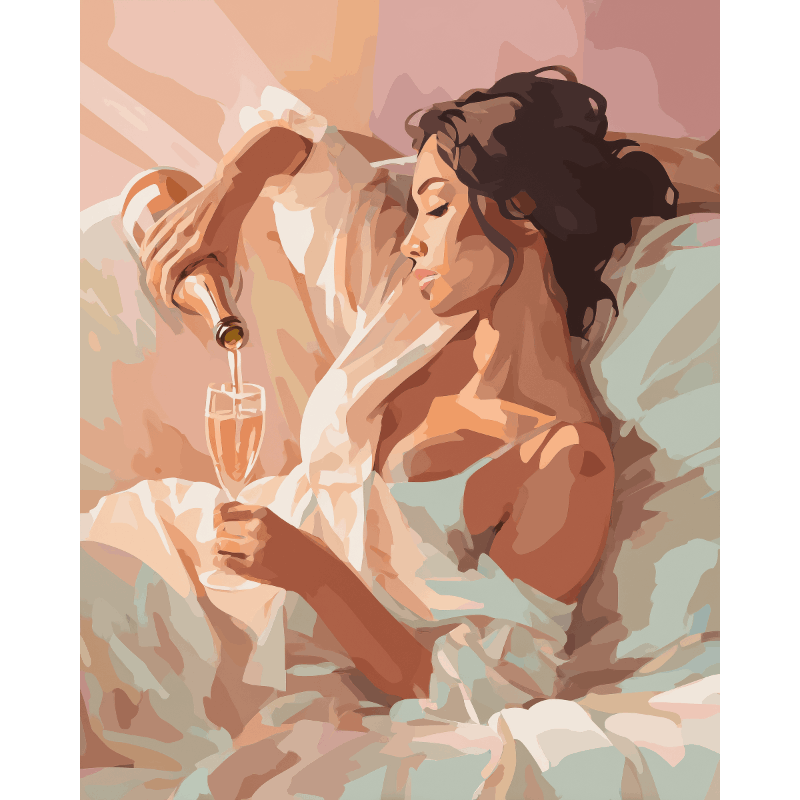 Champagne Dreams: Elegant Retreat - Paint by Numbers Kit