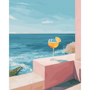 Seaside Escape Scene - Paint by Numbers Kit