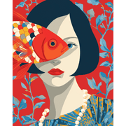 Unique Vision: Fish in Motion - Paint by Numbers Kit