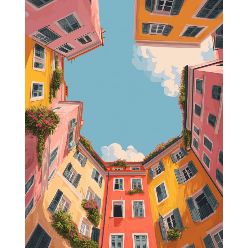 Cityscape Skyward - Paint by Numbers Kit