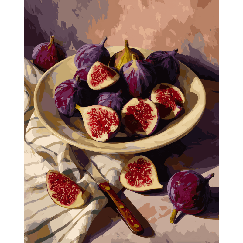 Mediterranean Fig Delights - Paint by Numbers Kit