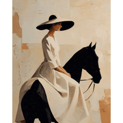 Graceful Gallop: Elegant Equine Portrait - Paint by Numbers Kit