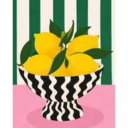 Citrus Splash Geometry - Paint by Numbers Kit