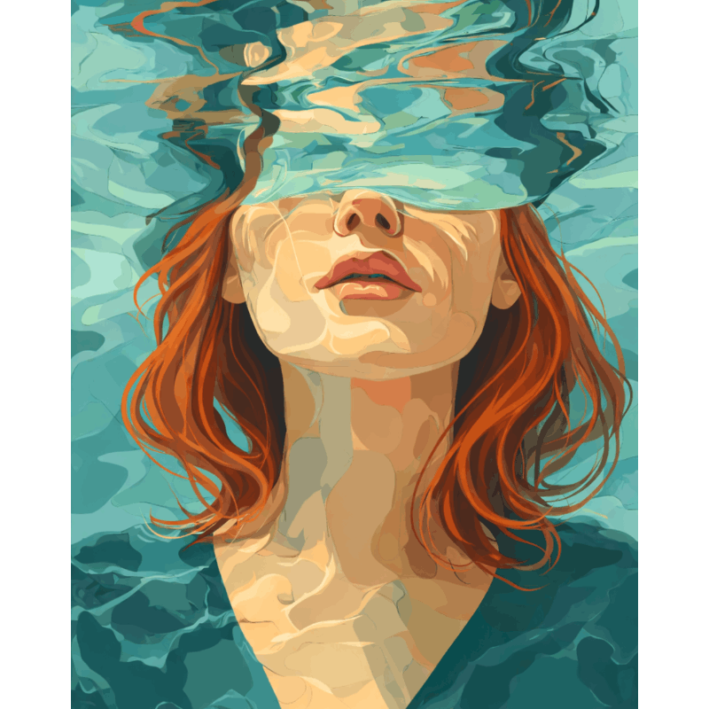 Underwater Dreamscape Part 3 - Paint by Numbers Kit