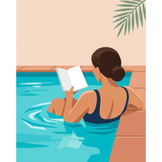 Serene Poolside Escape - Paint by Numbers Kit