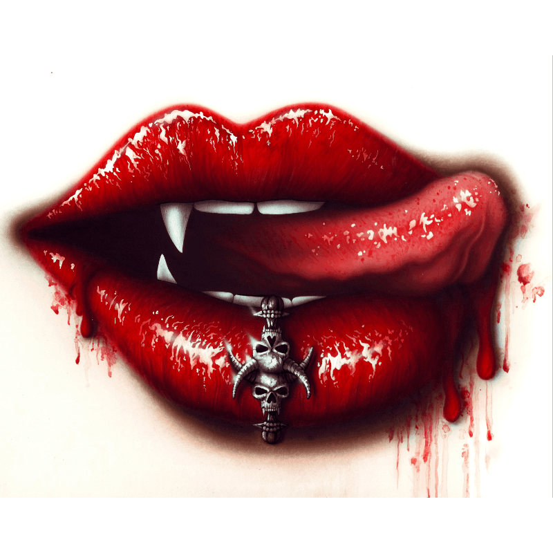 Enchanted Lips of Lore - Paint by Numbers Kit