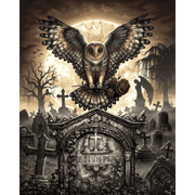 Moonlit Gothic Resting Place - Paint by Numbers Kit