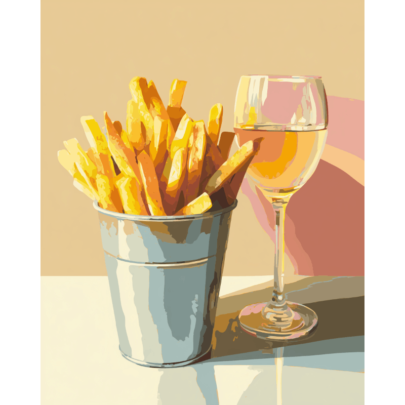 Gourmet Fries Fantasy - Paint by Numbers Kit
