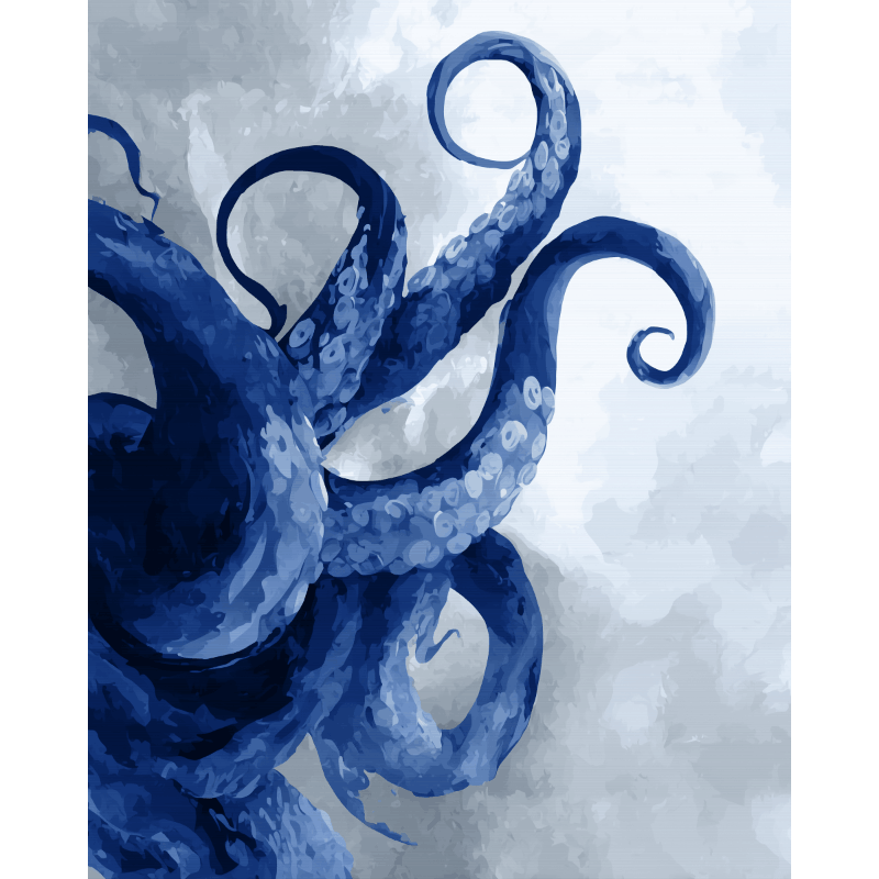Deep Sea Tentacle Adventure - Paint by Numbers Kit