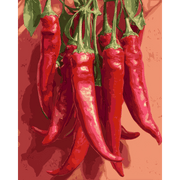 Spicy Red Peppers - Paint by Numbers Kit